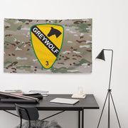 3rd BCT, 1st Cavalry Division 'GreyWolf' Multicam Flag Tactically Acquired   