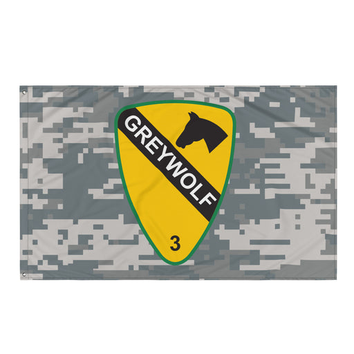 3rd BCT, 1st Cavalry Division 'GreyWolf' UCP Camo Flag Tactically Acquired Default Title  