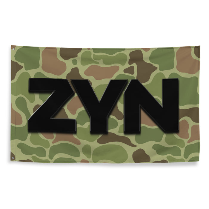 ZYN Frogskin Camo Wall Flag Tactically Acquired   