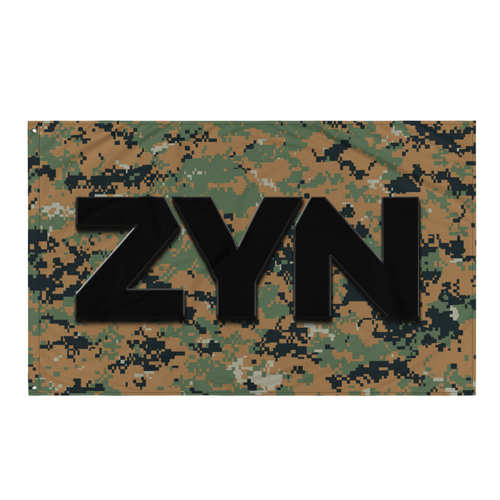 ZYN Woodland MARPAT Wall Flag Tactically Acquired Default Title  