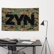ZYN Woodland MARPAT Wall Flag Tactically Acquired   