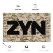 ZYN Desert MARPAT Wall Flag Tactically Acquired   