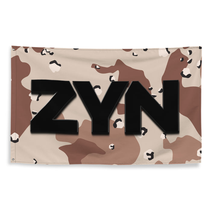 ZYN Chocolate-Chip Camo Wall Flag Tactically Acquired   