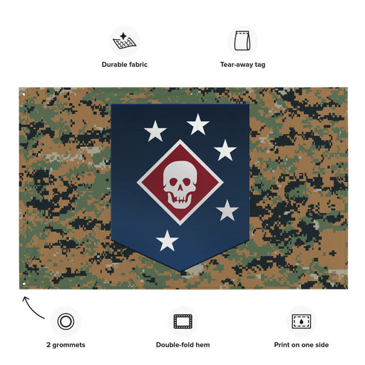 Marine Raiders Woodland MARPAT Flag Tactically Acquired   