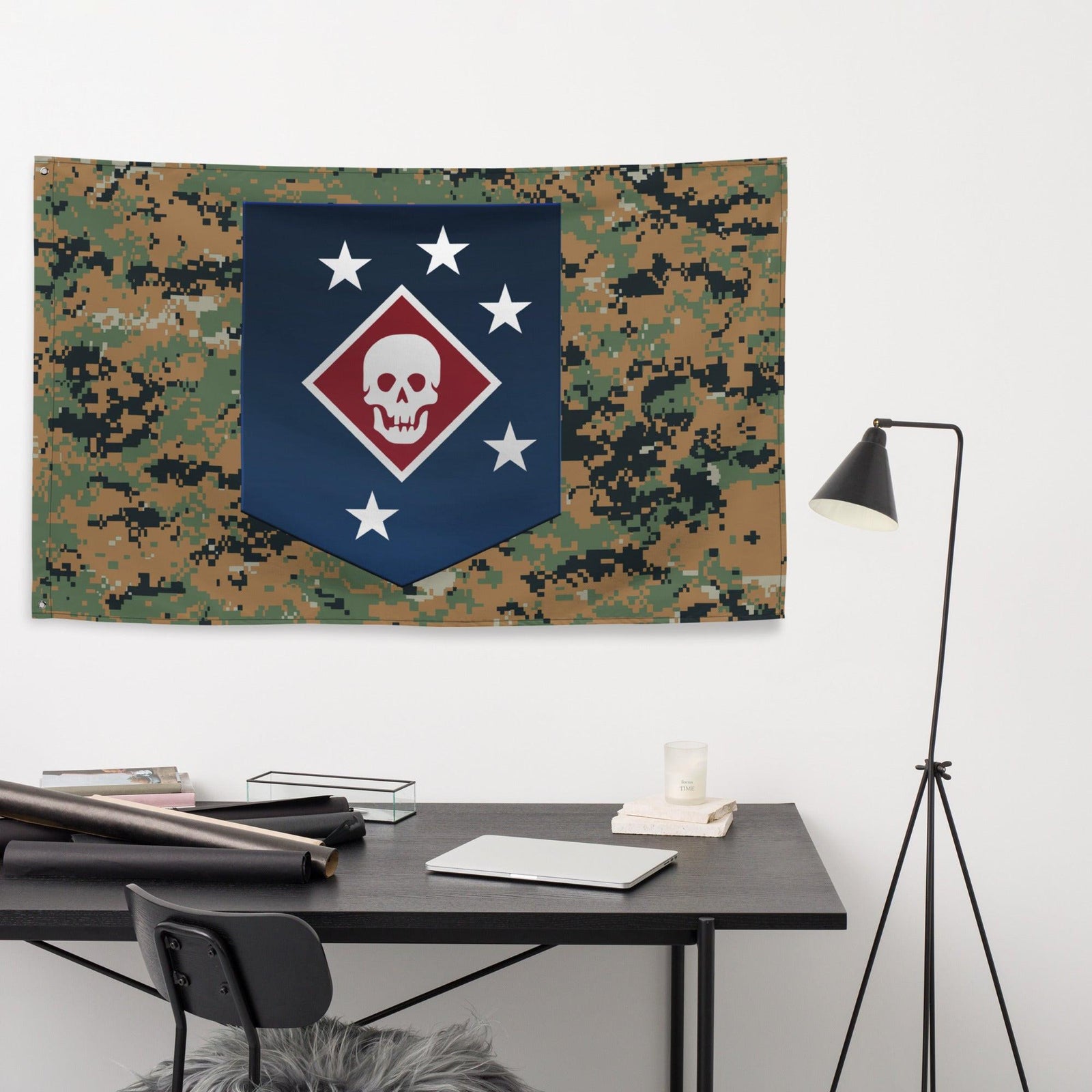 Marine Raiders Woodland MARPAT Flag Tactically Acquired   