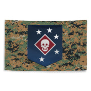 Marine Raiders Woodland MARPAT Flag Tactically Acquired   
