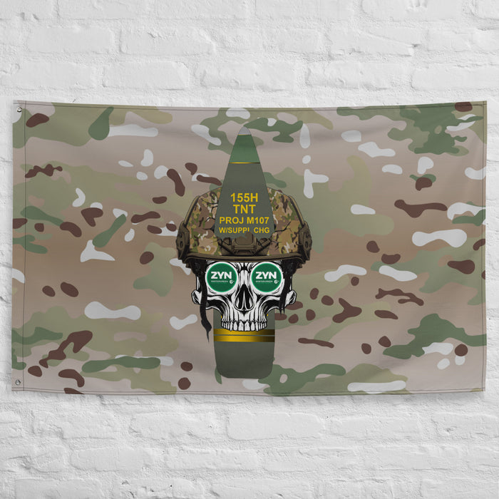 ZYN Field Artillery Wintergreen Multicam Flag Tactically Acquired   