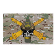 U.S. Army Field Artillery 155mm Shell w/ Cannons Skull Wall Flag Tactically Acquired Default Title