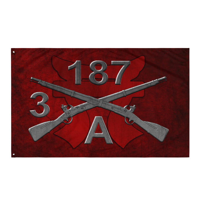 A Company 3-187 Infantry Iron Rakkasans Torii Wall Flag Tactically Acquired Default Title