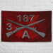 A Company 3-187 Infantry Iron Rakkasans Torii Wall Flag Tactically Acquired