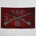 B Company 3-187 Infantry Iron Rakkasans Torii Wall Flag Tactically Acquired