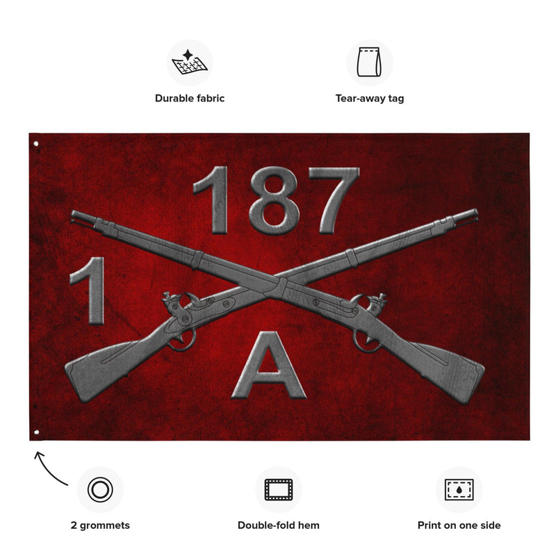 A Co. 1-187 Infantry "Leader Rakkasans" Torii Flag
