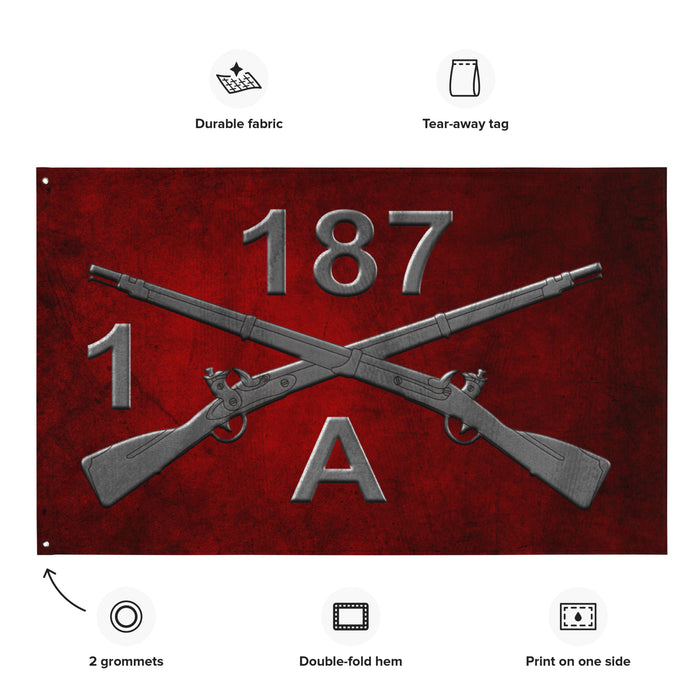 A Co. 1-187 Infantry "Leader Rakkasans" Torii Flag Tactically Acquired