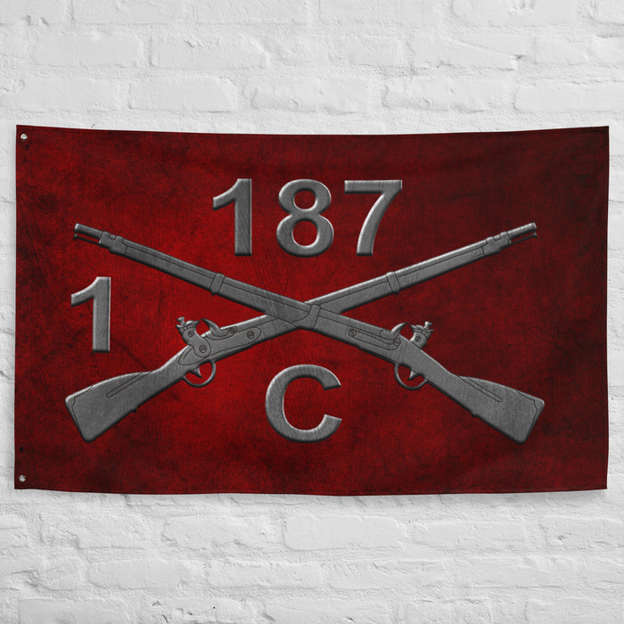 C Co. 1-187 Infantry "Leader Rakkasans" Torii Flag Tactically Acquired