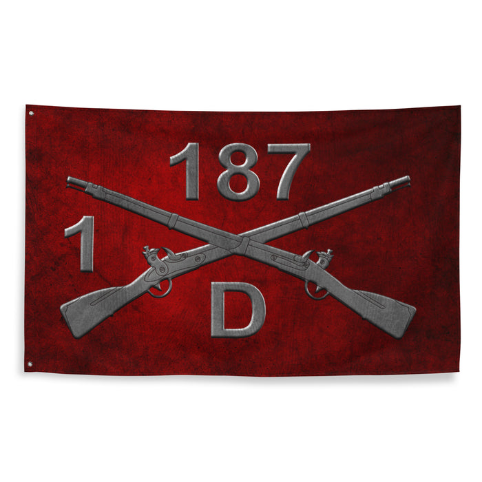 D Co. 1-187 Infantry "Leader Rakkasans" Torii Flag Tactically Acquired Default Title