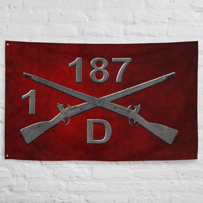 D Co. 1-187 Infantry "Leader Rakkasans" Torii Flag Tactically Acquired