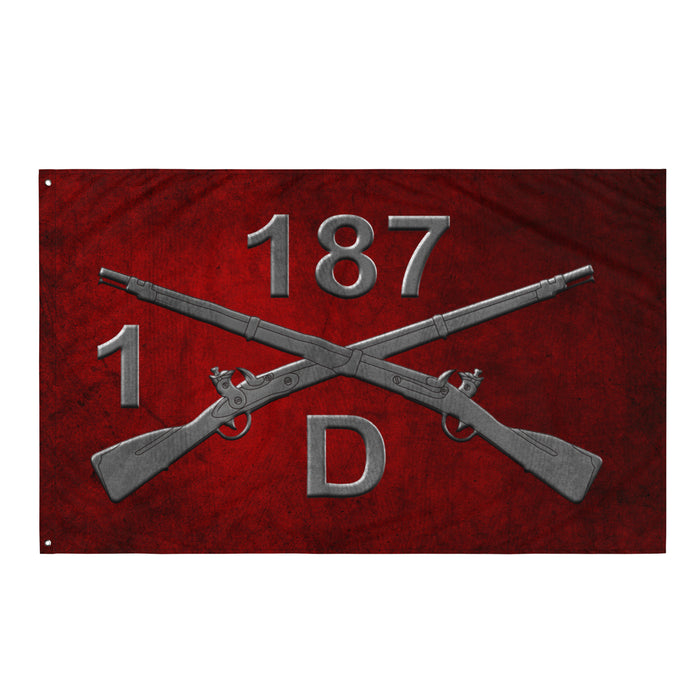 D Co. 1-187 Infantry "Leader Rakkasans" Torii Flag Tactically Acquired