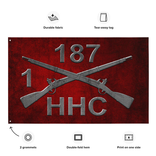 HHC 1-187 Infantry "Leader Rakkasans" Torii Flag Tactically Acquired