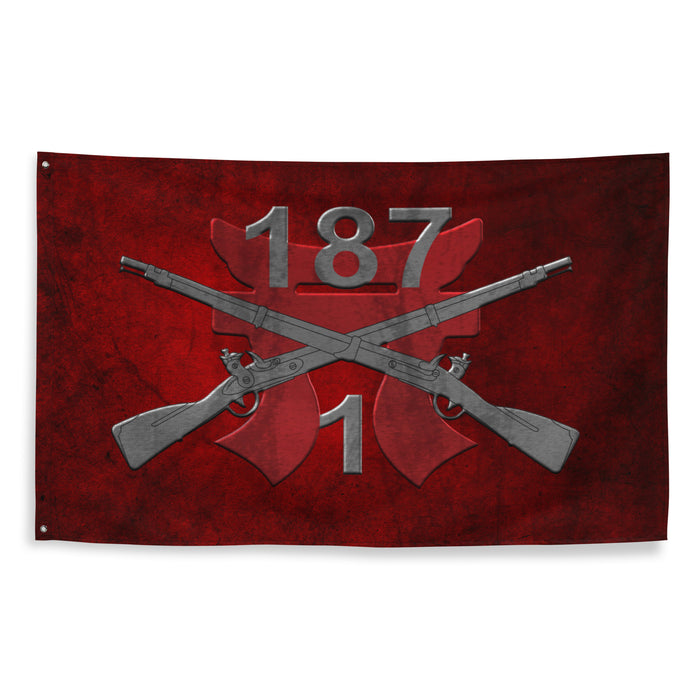 1-187 Infantry Regiment "Leader Rakkasan" Torii Flag Tactically Acquired Default Title