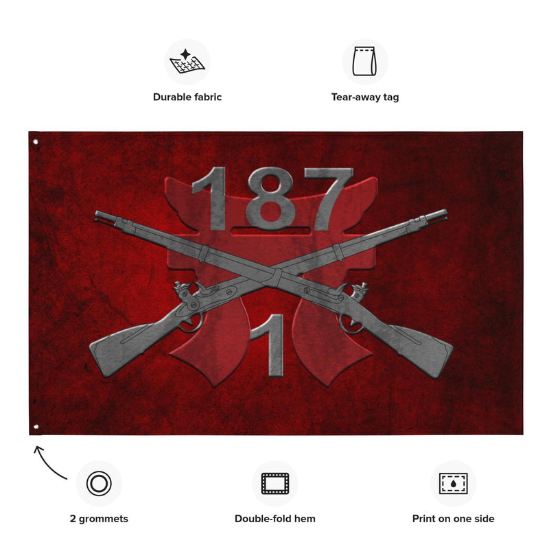 1-187 Infantry Regiment "Leader Rakkasan" Torii Flag
