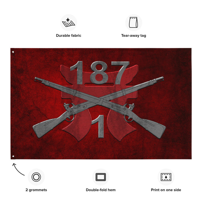 1-187 Infantry Regiment "Leader Rakkasan" Torii Flag Tactically Acquired