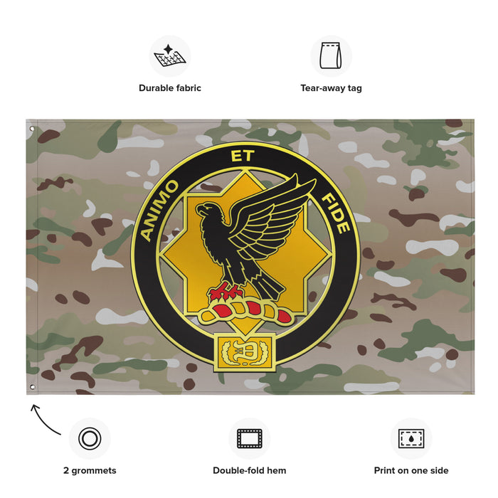 1st Cavalry Regiment Multicam Wall Flag Tactically Acquired