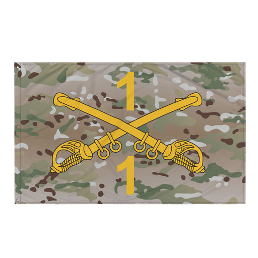 1-1 CAV "Blackhawks" Multicam Wall Flag Tactically Acquired Default Title