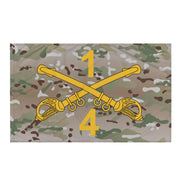 4-1 CAV "Blackhawks" Multicam Wall Flag Tactically Acquired Default Title
