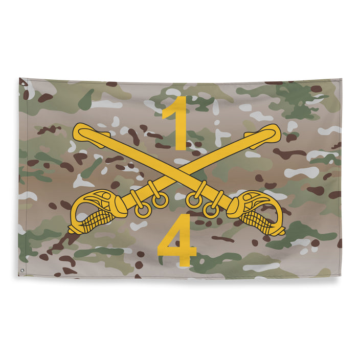 4-1 CAV "Blackhawks" Multicam Wall Flag Tactically Acquired