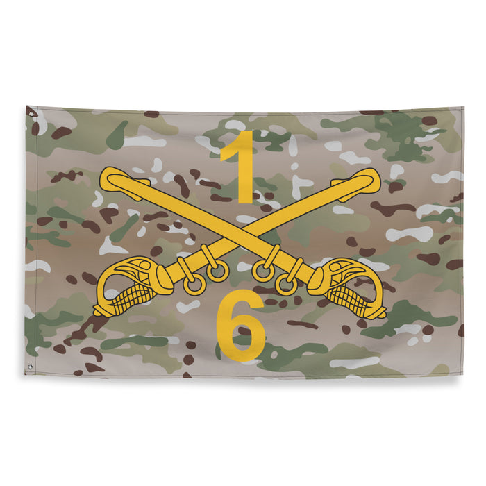 6-1 CAV "Dragoons" Multicam Wall Flag Tactically Acquired