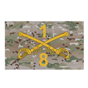 8-1 CAV "Blackhawks" Multicam Wall Flag Tactically Acquired Default Title