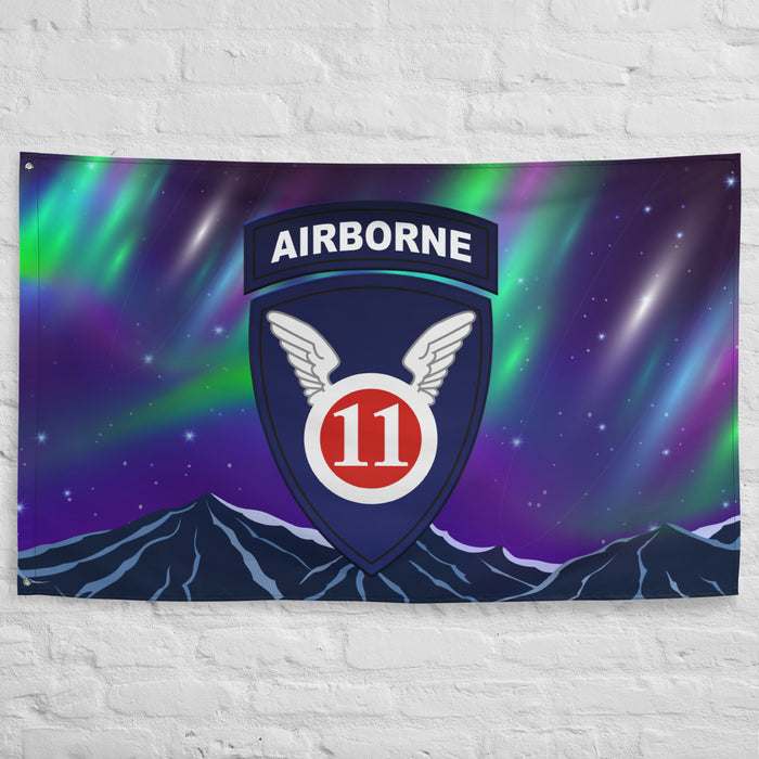 11th Airborne Division Northern Lights Arctic Angels Flag Tactically Acquired