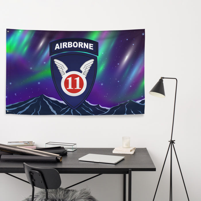 11th Airborne Division Northern Lights Arctic Angels Flag Tactically Acquired