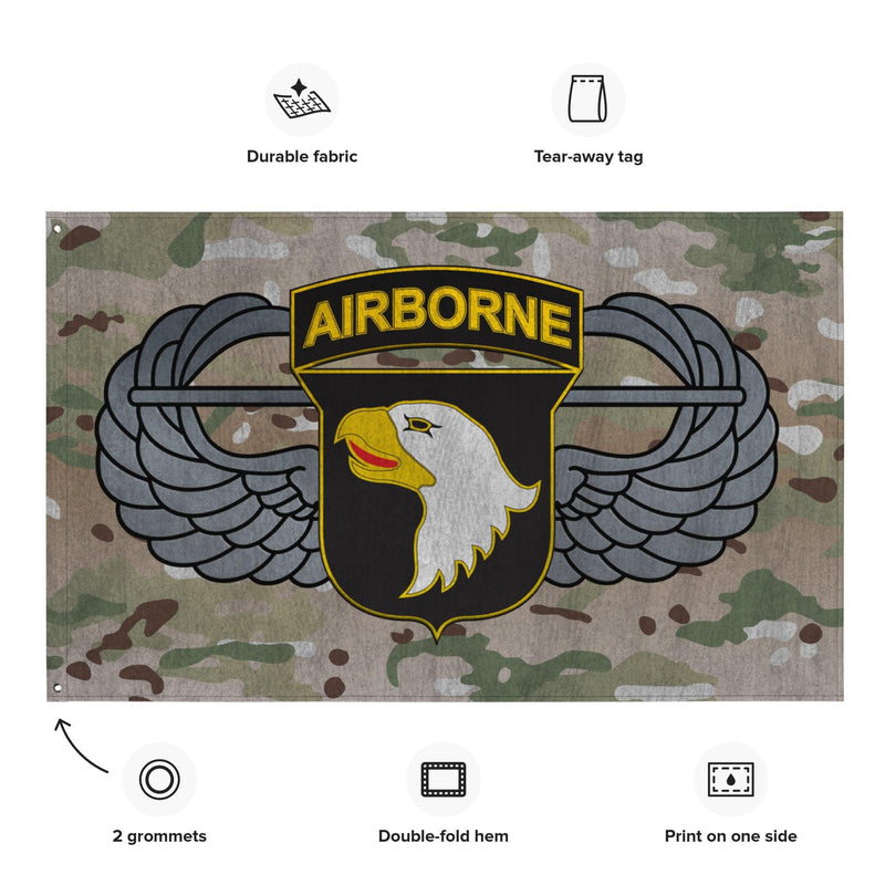 101st Airborne Division Air Assault Multicam Wall Flag
