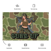 Yesi Pin-Up Girl x Guns Up! USMC 0331 Machine Gunner Flag Tactically Acquired