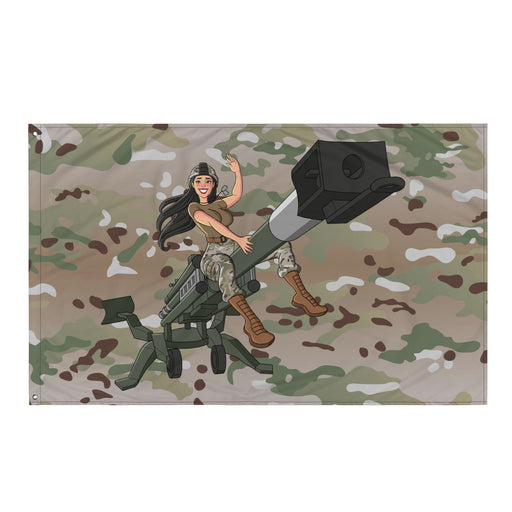 U.S. Army Field Artillery Howitzer Pin-Up Girl OCP Flag Tactically Acquired Default Title