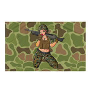 Yesi 240 Machine Gunner Frogskin Camo Wall Flag Tactically Acquired Default Title