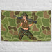 Yesi 240 Machine Gunner Frogskin Camo Wall Flag Tactically Acquired