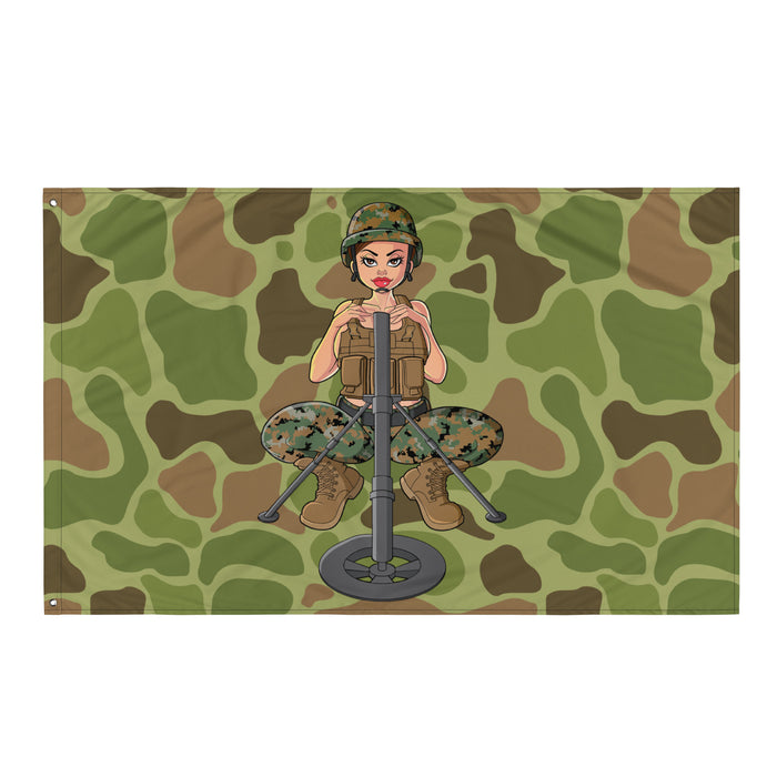 Yesi 60mm Mortars Frogskin Camo Wall Flag Tactically Acquired Default Title