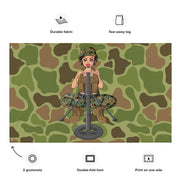 Yesi 60mm Mortars Frogskin Camo Wall Flag Tactically Acquired