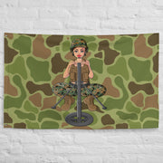 Yesi 60mm Mortars Frogskin Camo Wall Flag Tactically Acquired