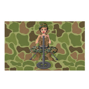 Yesi 60mm Mortars Frogskin Camo Wall Flag Tactically Acquired