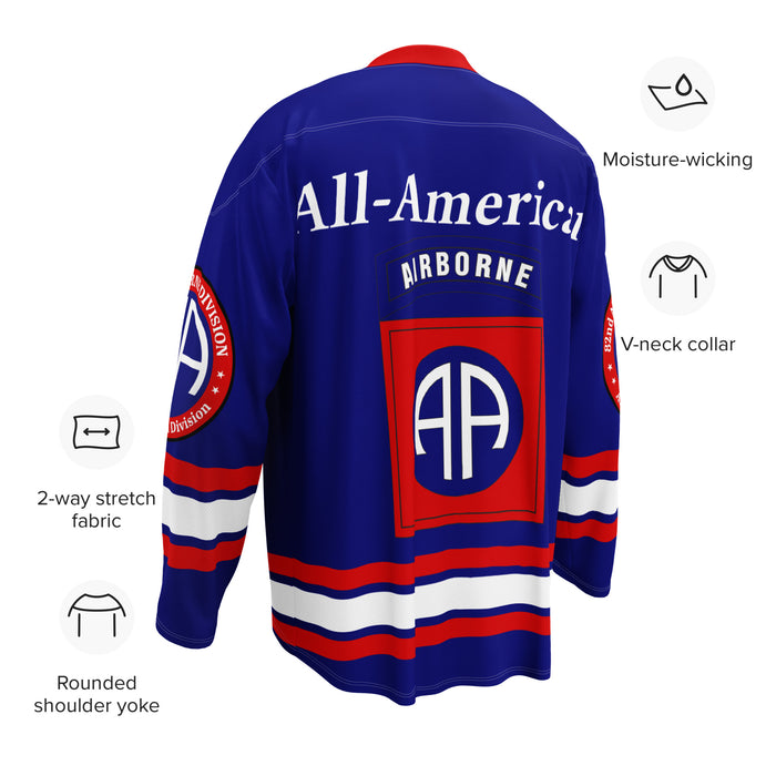 U.S. Army 82nd Airborne Division Hockey Fan Jersey Tactically Acquired   