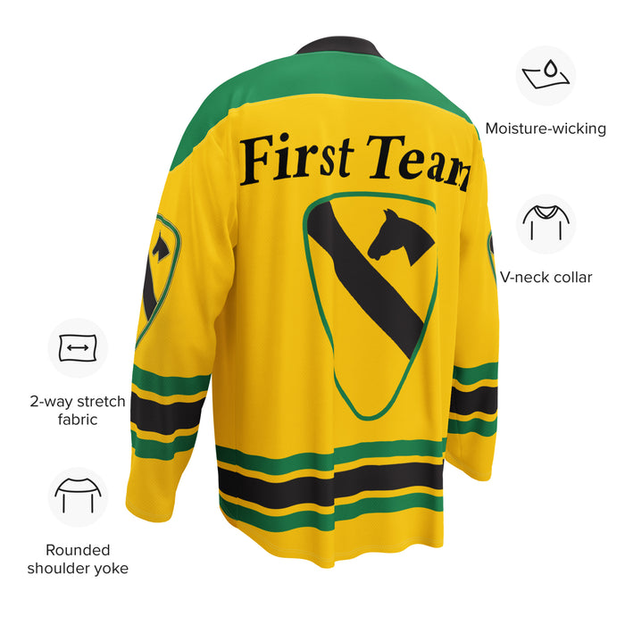 U.S. Army 1st Cavalry Division 'First Team' Hockey Fan Jersey Tactically Acquired   