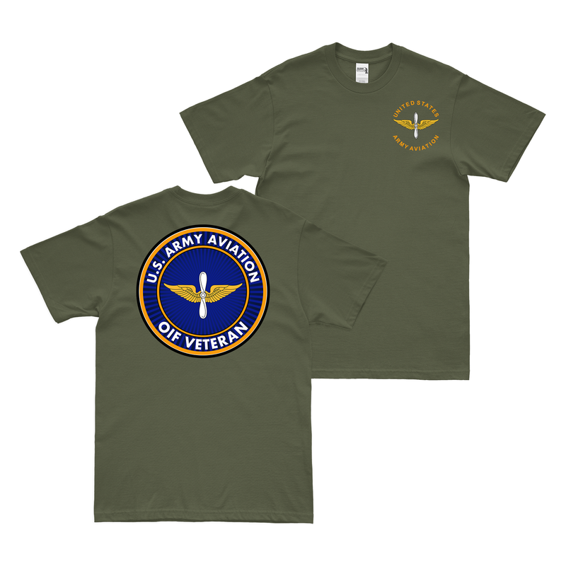 Double-Sided U.S. Army Aviation OIF Veteran T-Shirt