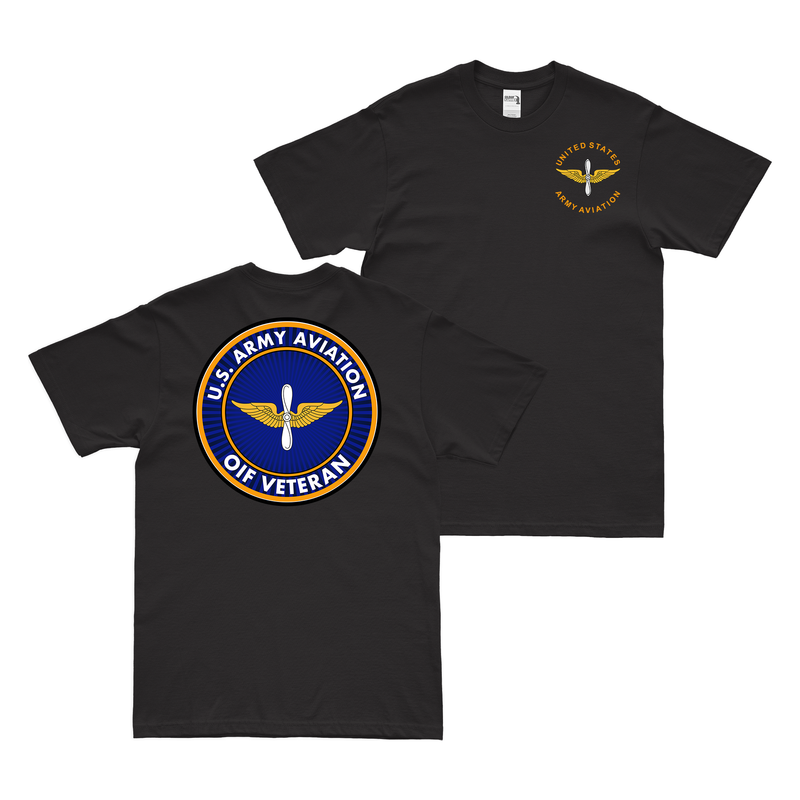 Double-Sided U.S. Army Aviation OIF Veteran T-Shirt