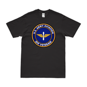 U.S. Army Aviation OIF Veteran T-Shirt Tactically Acquired Black Clean Small