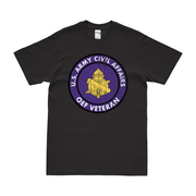 U.S. Army Civil Affairs OEF Veteran T-Shirt Tactically Acquired Black Distressed Small