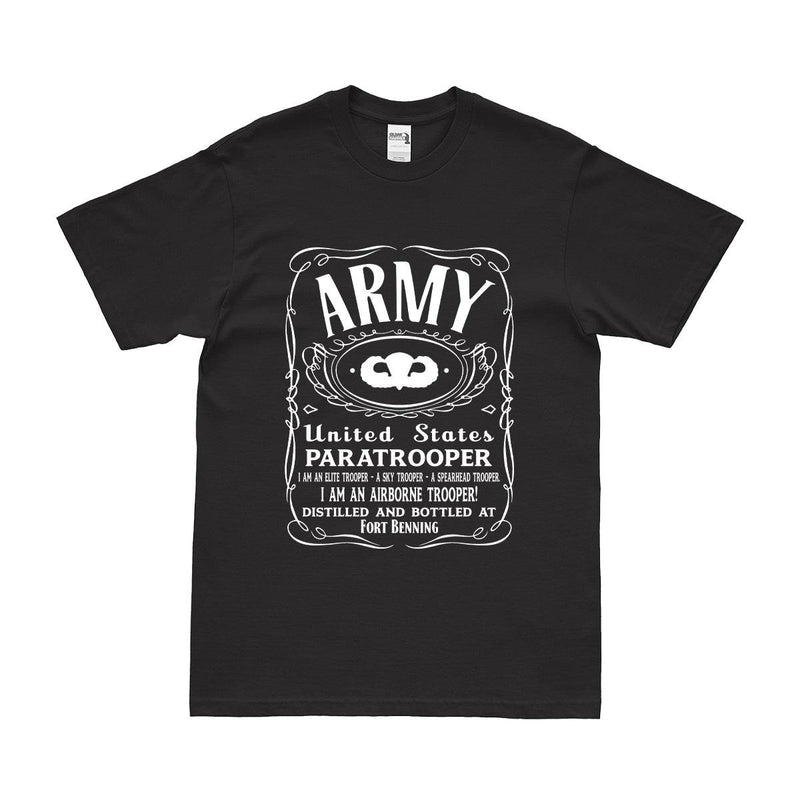 U.S. Army Airborne Paratrooper Whiskey Label T-Shirt