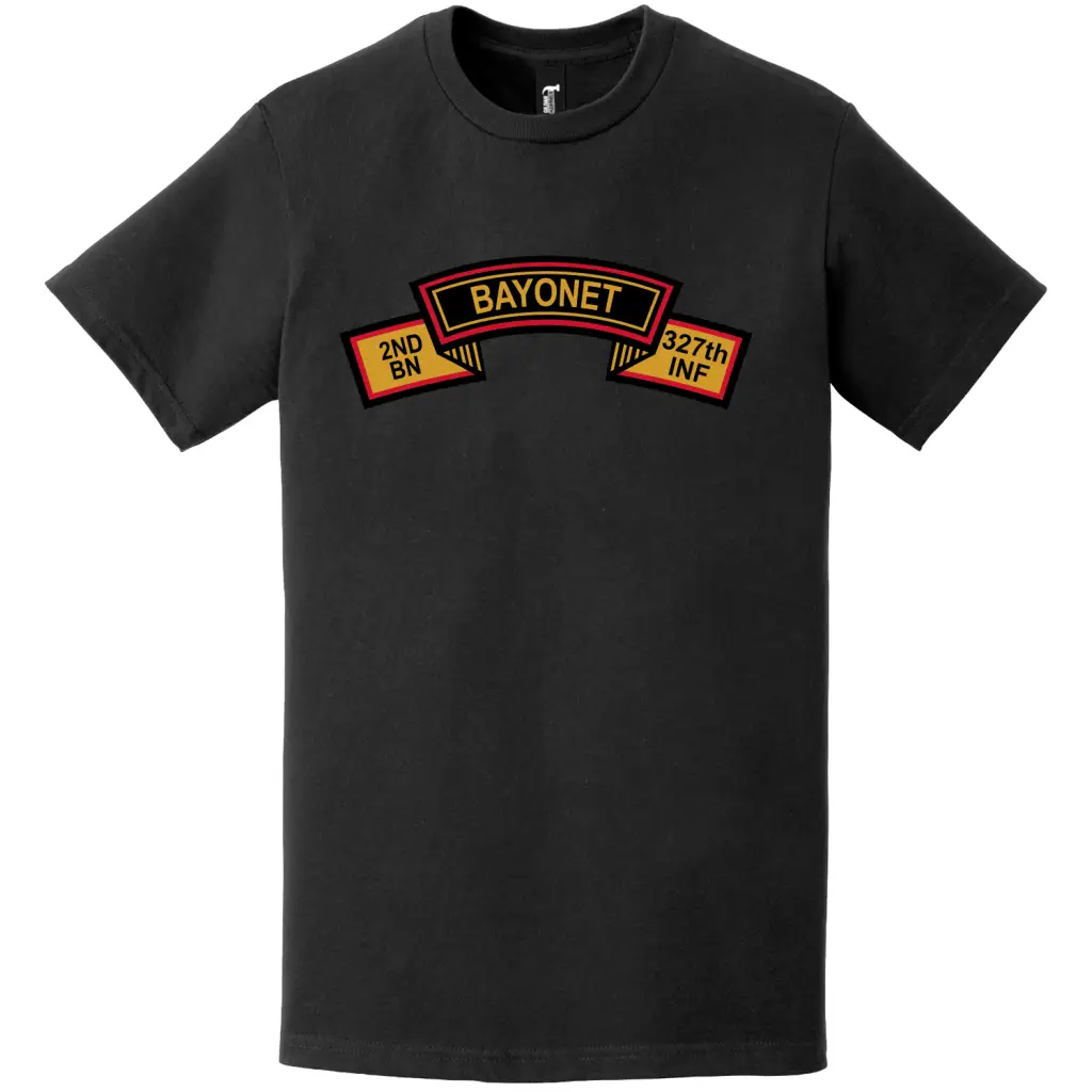 B Co "Bayonet" 2-327 Infantry Regiment Tab T-Shirt Tactically Acquired   